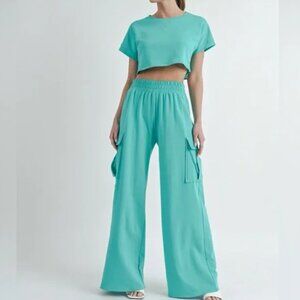 2 Piece Bianca Pants Set, Size Medium, NWOT